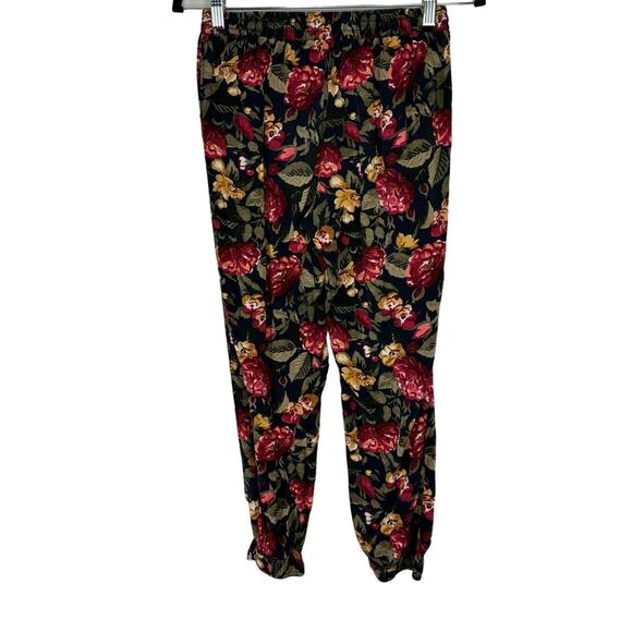 Abercrombie & Fitch Womens Floral Joggers Sweatpants Y2K Ankle Drawstring size S - Picture 4 of 4